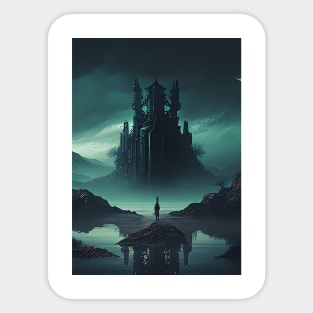 Dark Fantasy Landscape Sticker